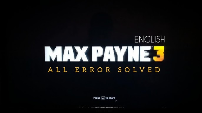 Fix Max Payne 3 Social Club UI failed to initialize